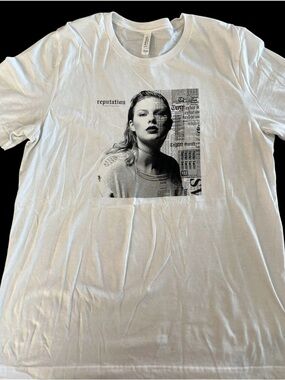 Taylor Swift "Reputation" Graphic Tee - White